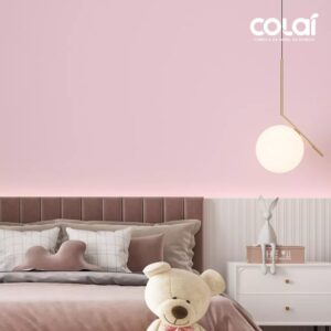 Papel de Parede Adesivo Rosa Claro Lavável