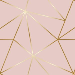 Papel de Parede Vinil Auto Colante Rosa Gold