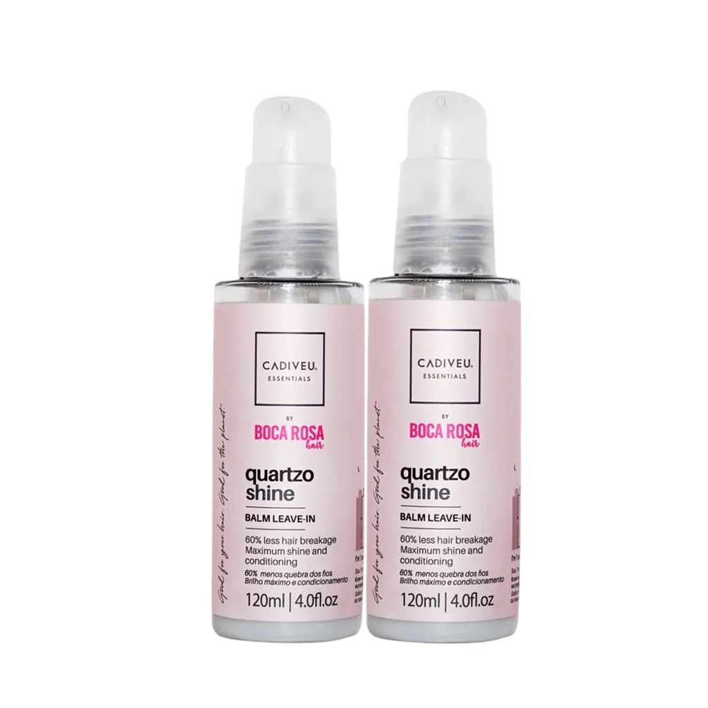 Kit Balm Leave-in Boca Rosa Cadiveu 125ml 1 Kit 2 Balm Leave-in Boca Rosa 125ml - Cadiveu