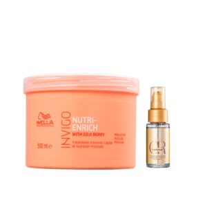 Kit Wella Nutri-Enrich Máscara de 500ml e Oil Reflections 30ml