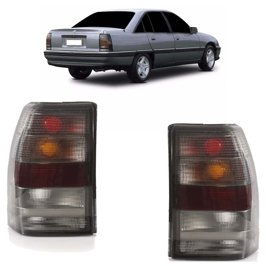 Par Lanterna Traseira Omega Gl 1992-1998 Fum? 1 Par Lanterna Traseira Omega Gl 1992 1993 1994 1995 1996 1997 1998 Fumê Lente Acrilico