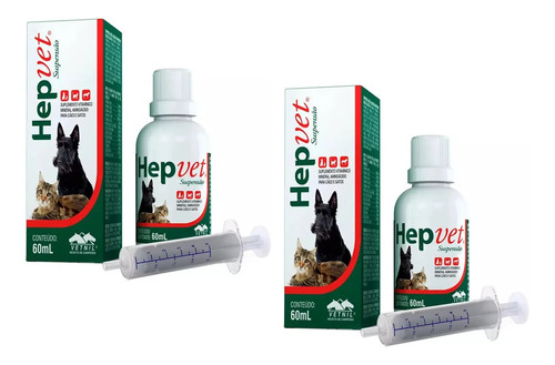 Hepvet Vetnil Suplemento C?es Gatos 60ml 1 Hepvet Vetnil Suplemento Cães Gatos 60ml
