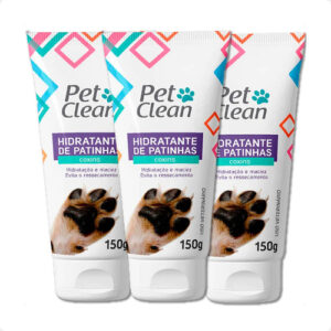 Kit 3 Hidratante de Patinhas Pet Clean Coxins para Cães - 150g