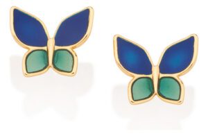 Brinco Infantil Borboleta Resina