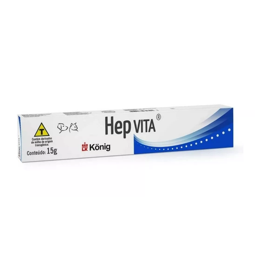Hep Vita Suplemento C?es e Gatos 15g 1 Hep Vita Suplemento Cães e Gatos 15g