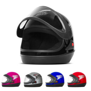 Capacete Fechado Sport Moto Integral Pro Tork Masculino e Feminino Com Viseira Automática