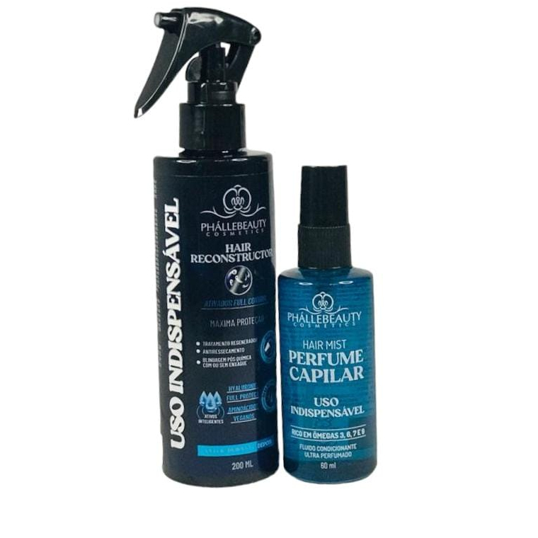 Kit Protetor T?rmico + Perfume Capilar PhalleBeauty 1 Kit Protetor Térmico + Perfume Capilar Linha Uso Indispensável PhalleBeauty