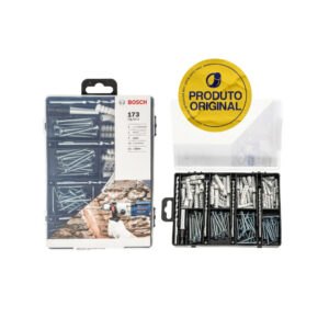 Kit Fixação Parafusos Buchas Bits E Brocas 173 Peças Bosch