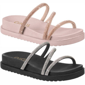 Birken Papete Sandália Feminina Infantil Chinelo Flatform Strass Brilho Confortável Moda Promoção