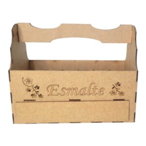 Porta Esmaltes MDF com Gaveta - 18 Unidades