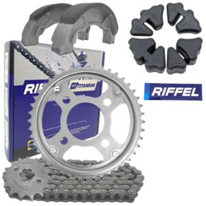 Kit Coroa, Pinhão e Corrente Riffel CG 150