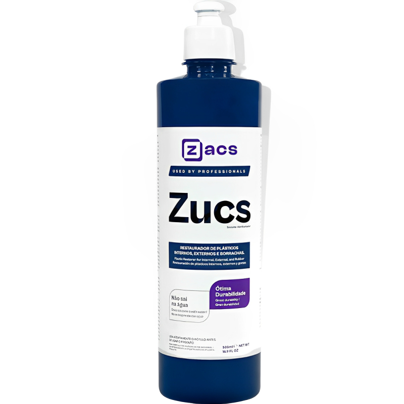 Zucs Restaurador Pl?stico Borrachas 500ml 1 Zucs Restaurador de Plástico Interno Externo e Borrachas Zacs