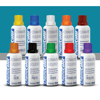 Corante Líquido ChemiColor 50ml (6 Cores) 1 Corante Líquido ChemiColor 50ml (6 Cores)