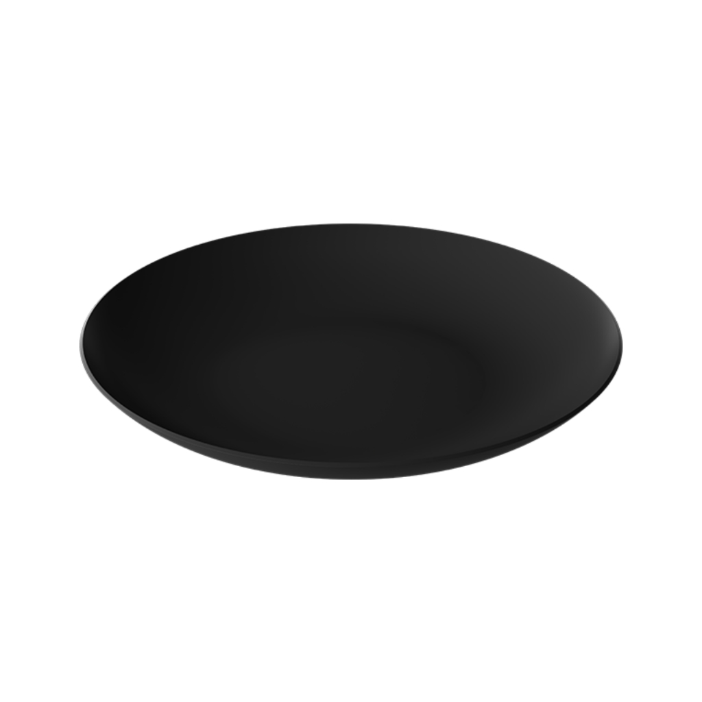 Prato Refei??o Coza Cozy ? 25,7cm Preto 1 Prato Refeição Coza Cozy 25,7x25,7x3 cm Preto