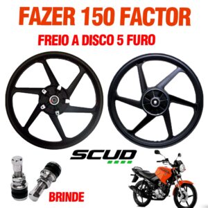 RODA ALUM FACTOR125/150/FAZER150 6 PONTAS