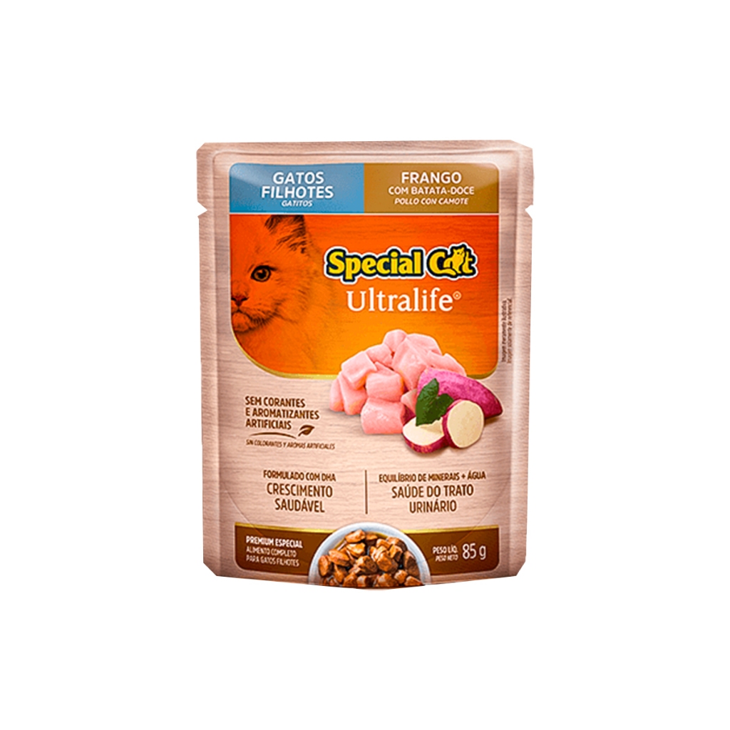 Ra??o Special Cat Filhotes Frango 85g 1 Ração Special Cat Filhotes Frango 85g