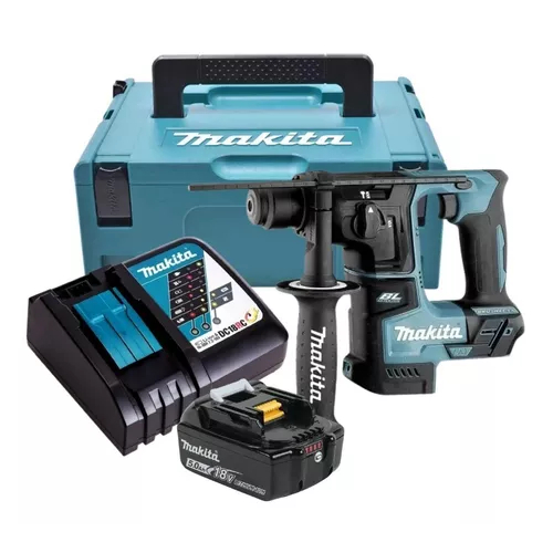 Martelete Makita 18v 5Ah DHR171 + Carregador e Maleta 1 Martelete Bateria 18v 5ah Makita Dhr171 Carregador Rapido E Maleta