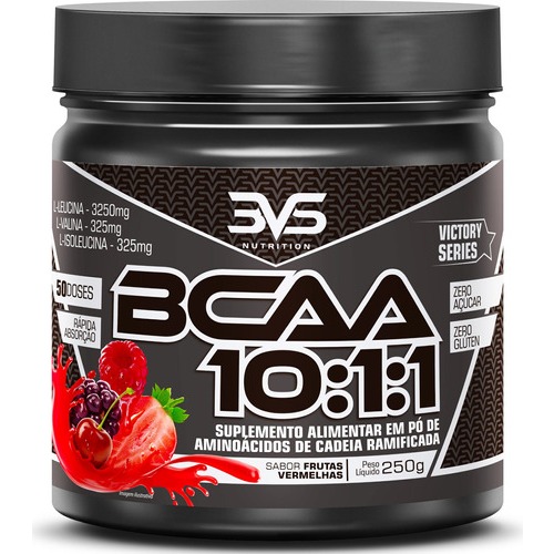 BCAA 10:1:1 Frutas Vermelhas - 250g 1 Bcaa Em Pó 10:1:1 Sabor: Frutas Vermelhas - Fórmula Exclusiva Ultra Concentrada Com 3900mg De Aminoácidos Por Dose - 250g