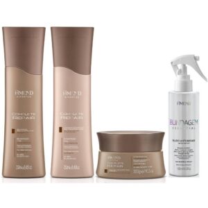 Kit Complete Repair Amend Com 3 - Produtos + Fluido Blindagem Essencial 180g