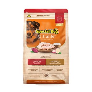 Ração Cães Special dog Ultralife Junior Raças Médias/Grande Frango e Arroz - 15kg