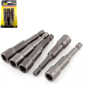 Kit Jogo Bits Soquete Magnético Parafusadeira 5/16pol. Ponteira Para Furadeira Parafusadeira