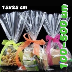 Sacos Celofane Transparente 15x22 - 100-500 Unidades