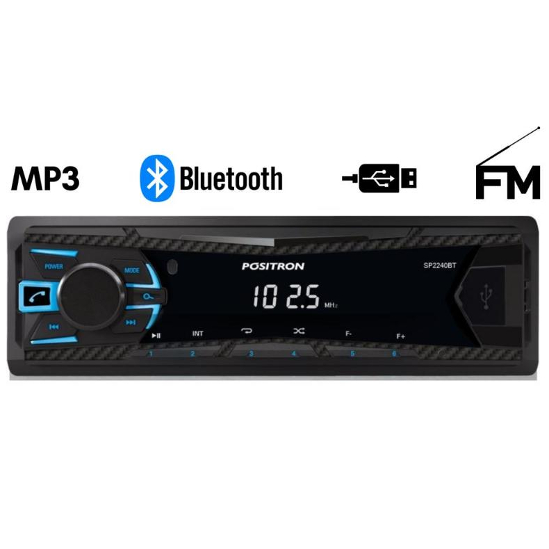 Rádio Som MP3 Automotivo Bluetooth Positron 1 Radio Som Mp3 Automotivo Positron Com Usb Bluetooth Comando De Voz Rádio Fm