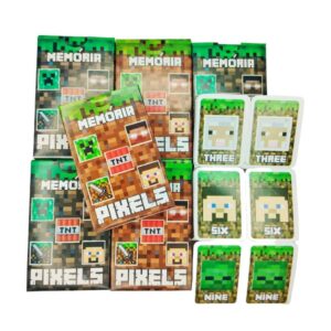 Kit 15 Jogos Memória Minecraft Infantil