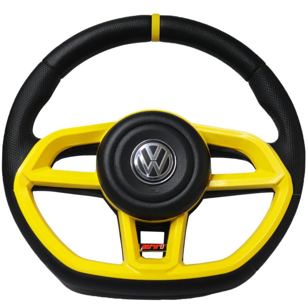 Volante Esportivo Fusca GTI Amarelo 1 Volante Esportivo Fusca GTI Amarelo
