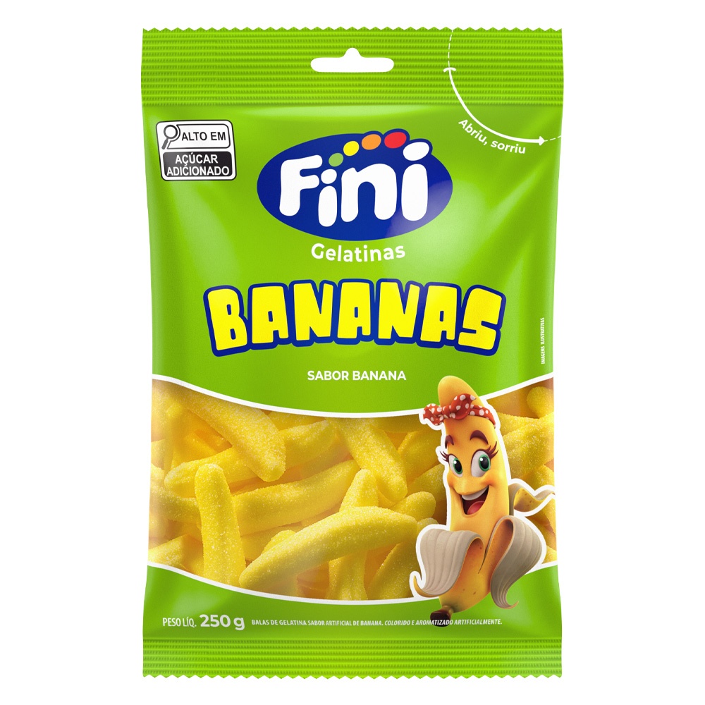 Bananas Fini 250g - Doces e Saborosas 1 Bananas 250g - Fini