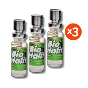 Kit 3 Bio Halitz Spray 6ml Peppermint Hálito Puro e Refrescante NatuFlores