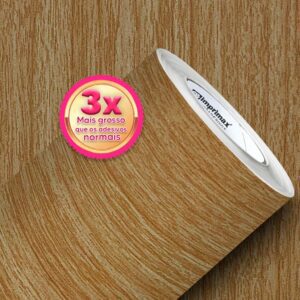 Revestimento Vinil Madeira Escuro 6m X 60cm