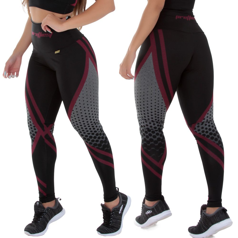 Legging Cintura Alta Compressão Mescla Sublimada 1 Legging Cintura Alta Compressão Mescla Sublimada