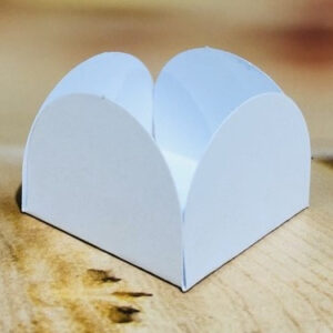 50~350 forminhas para doces 4 Petalas GRANDE 4x4 cm BRANCA 55.1 //