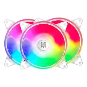Cooler RGB 3 Fans com Controle e Hub