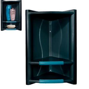 Prateleira Banheiro Suporte Cantoneira Preto