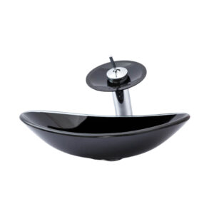 Conjunto Banheiro LOPAZZI Cuba Vidro + Torneira