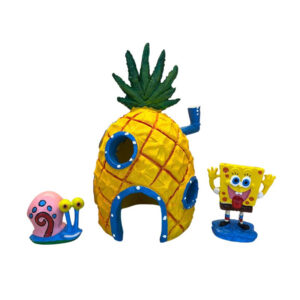 Kit Bob Esponja Gary - Decoração Aquário Resina