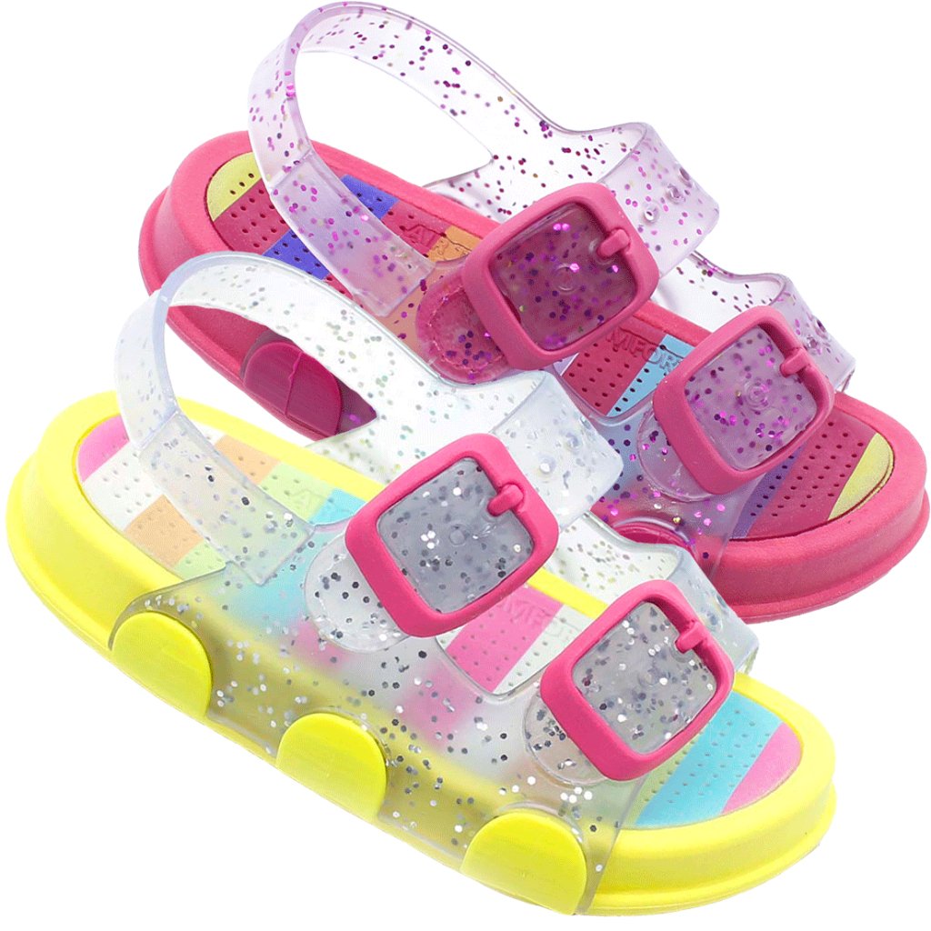 Sand?lia Papete Infantil Plugt Glitter 1 Sandália Papete Infantil Plugt Glitter