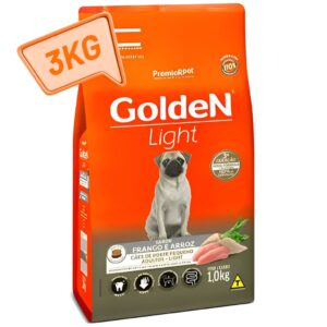 Ração Golden Light Frango 3kg Adultos Pequenos