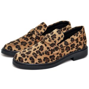 Mocassim Feminino Oxford Animal Sintético Dubuy