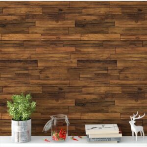 Papel De Parede Adesivo Madeira Demolição Tacos Rustica 1,50m