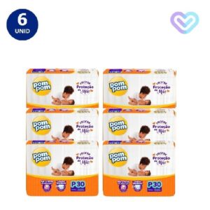 Fraldas Descartáveis Pom Pom Derma Protek Jumbo