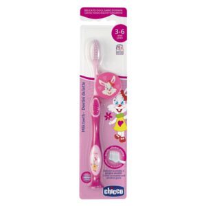 Escova de Dentes Infantil Chicco Rosa