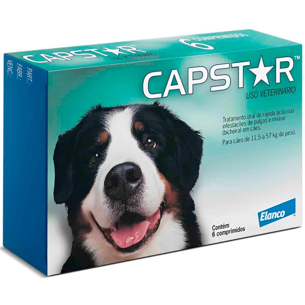 Capstar Antipulgas Cães - 6 Comprimidos 1 Capstar Antipulgas Cães - 6 Comprimidos