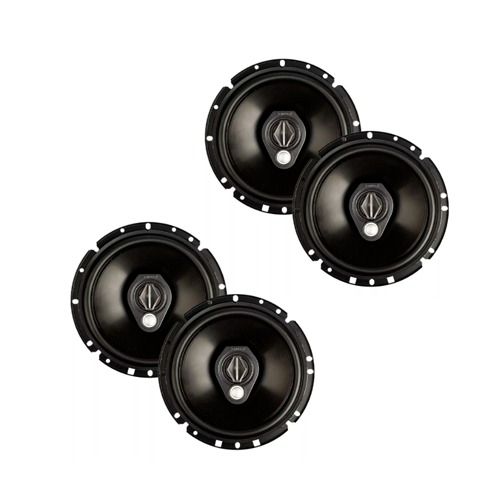 Kit 4 Alto Falantes Bomber Slim 6 1 Kit 4 Alto Falantes Triaxial Bomber Slim BBR 6 Pol 240W Rms 4 Ohms