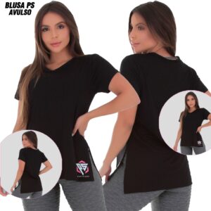 Blusa Comprida Viscolycra para Academia