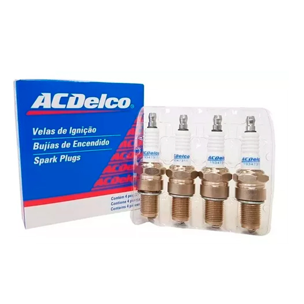 Velas Igni??o ACDelco 19347349 - 4 unidades 1 Velas de Ignição Agile Astra Celta Cobalt 19347349 ACDelco