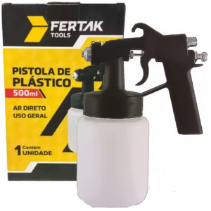 Pistola De Pintura Ar Direto Profissional Original Uso Geral 500ml Plástico
