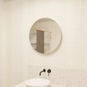 Espelho Redondo Grande 80/90/100cm Vidro Lapidado